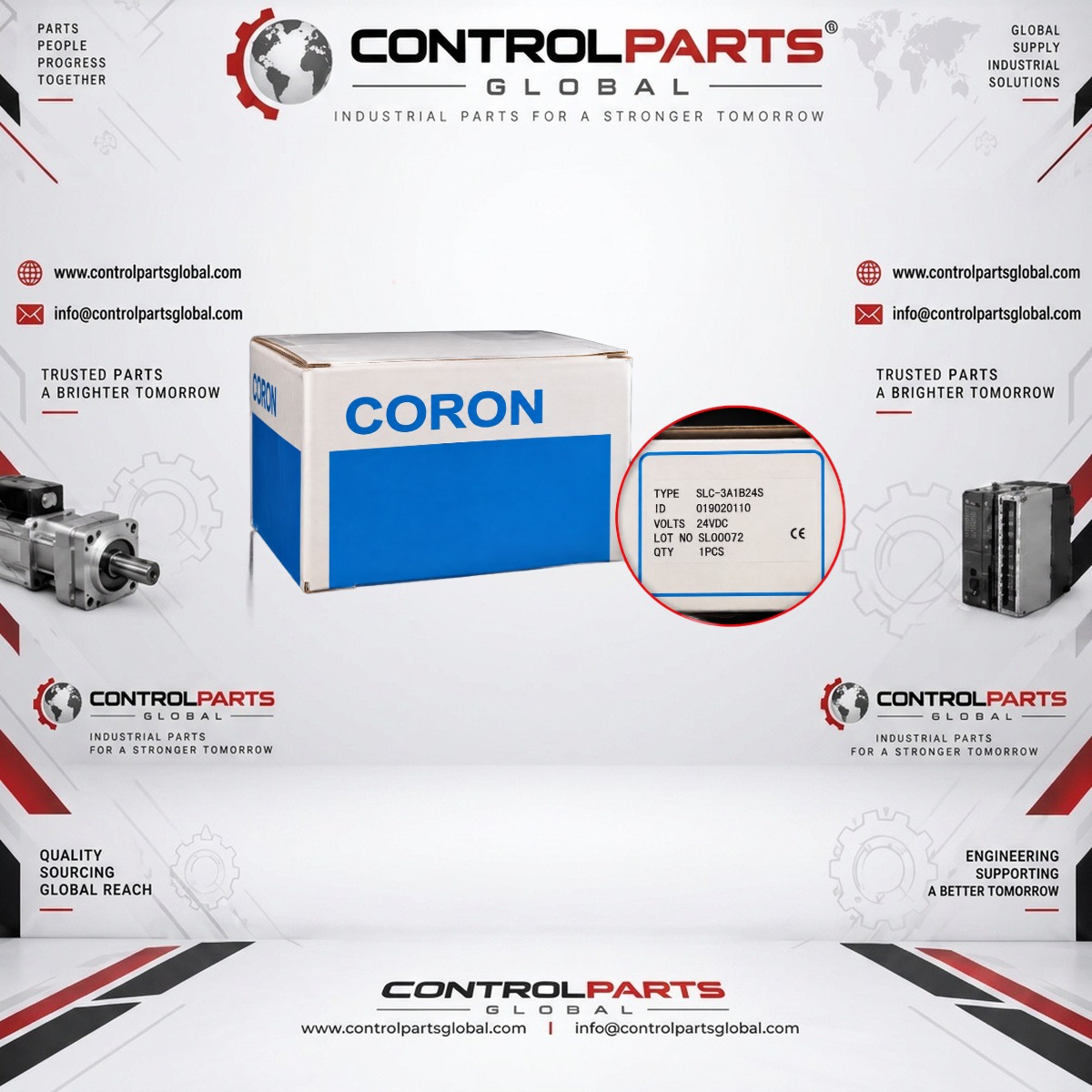 CORON SLC-3A1B24S — CORON SLC-3A1B24S Safety Relay 24 VDC, Electrical Control