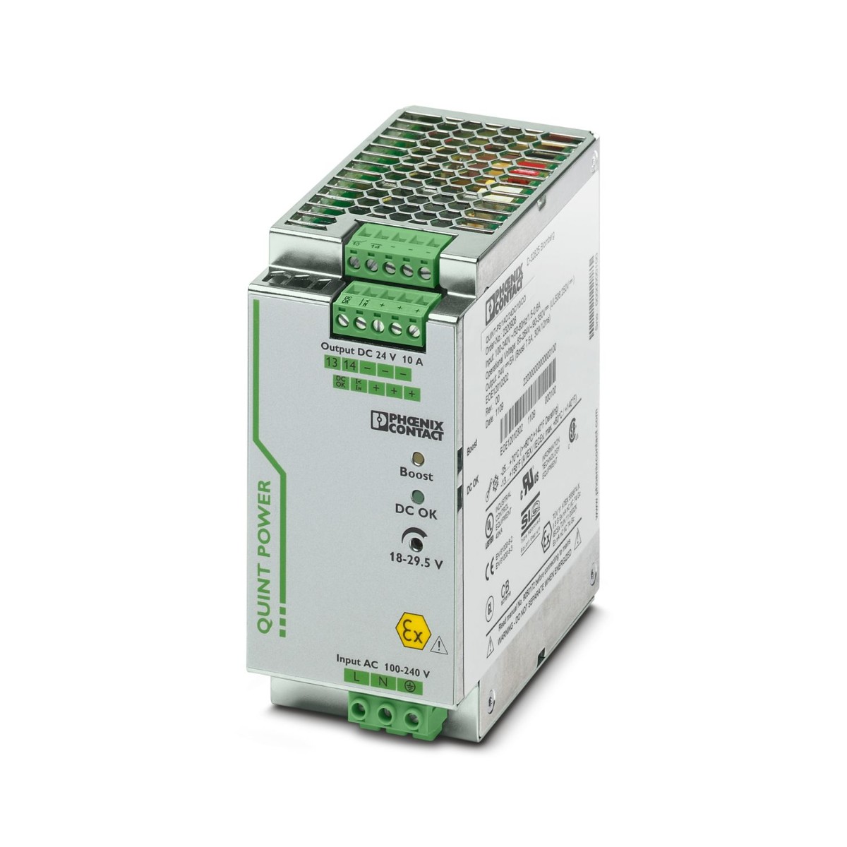 Phoenix Contact Industrial 24 VDC Power Supply 10 A