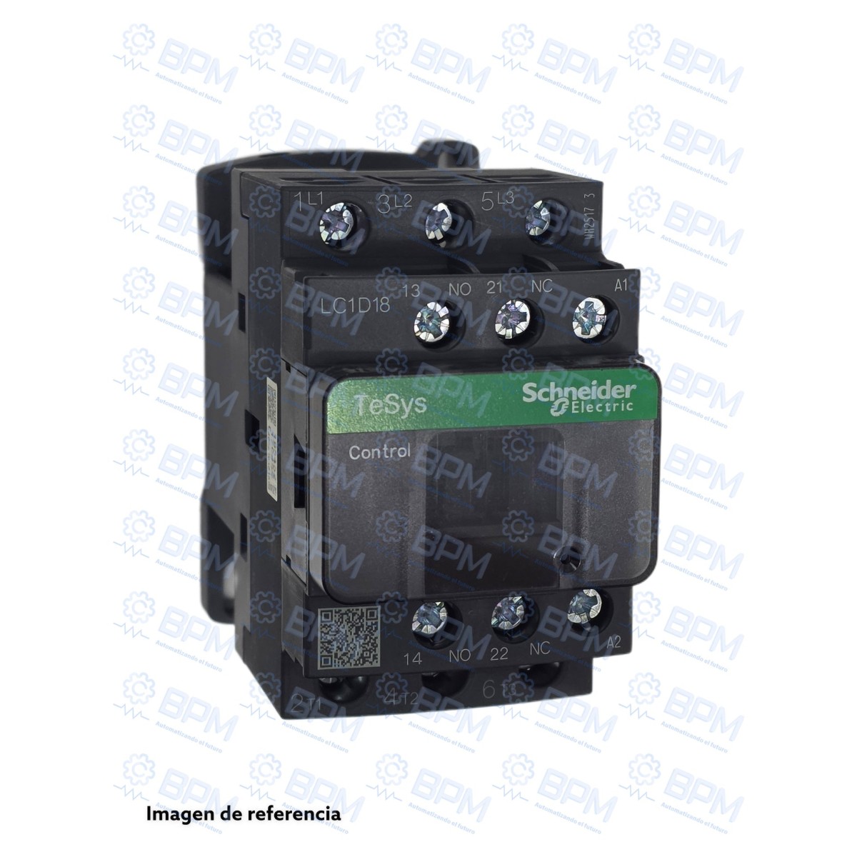 Schneider Electric Contactor, TeSys Deca, 3P (3 NO), AC-3/AC-3e, 0 to 440V, 18A, 110VAC 50/60Hz coil, Screw terminal