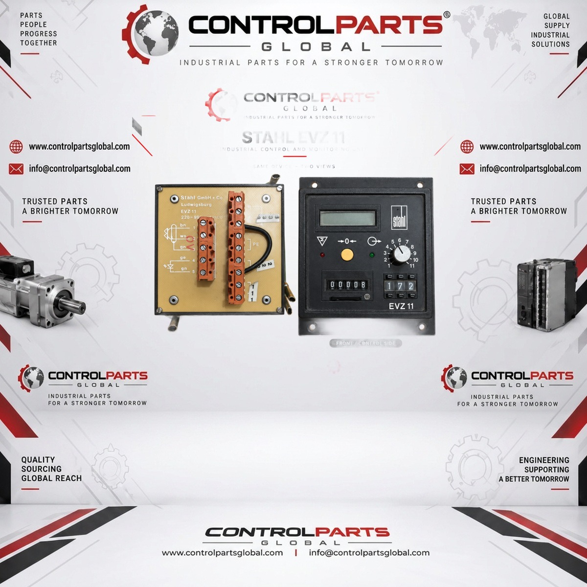 ControlParts Global EVZ11 — Digital Display Unit, Machine Parts