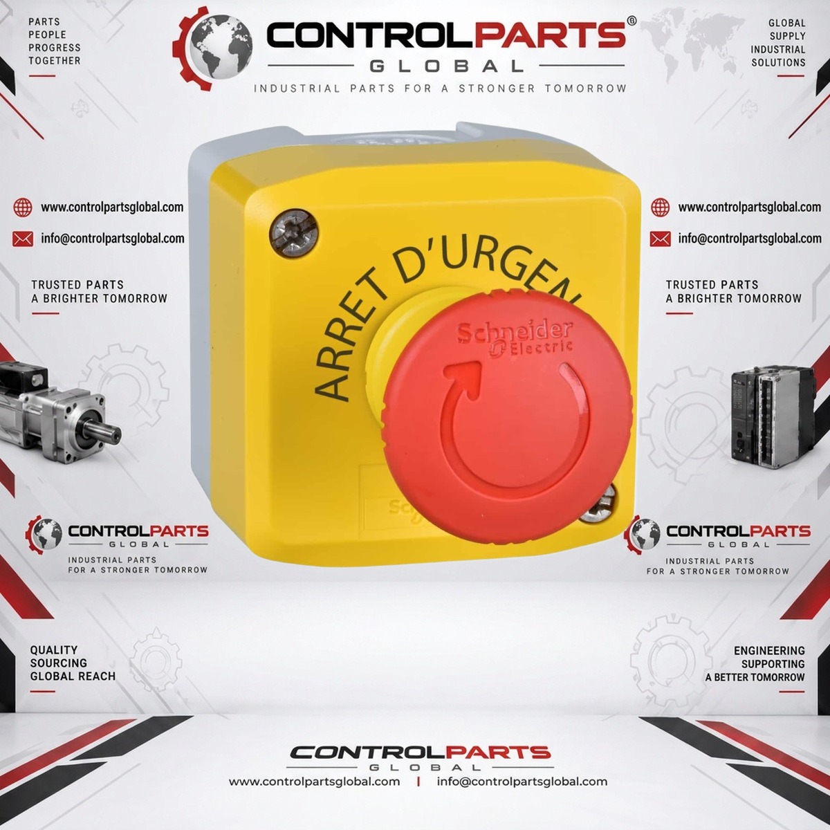 ControlParts Global ARRET URGENCE — STOP PUSH BUTTON, Electrical Control