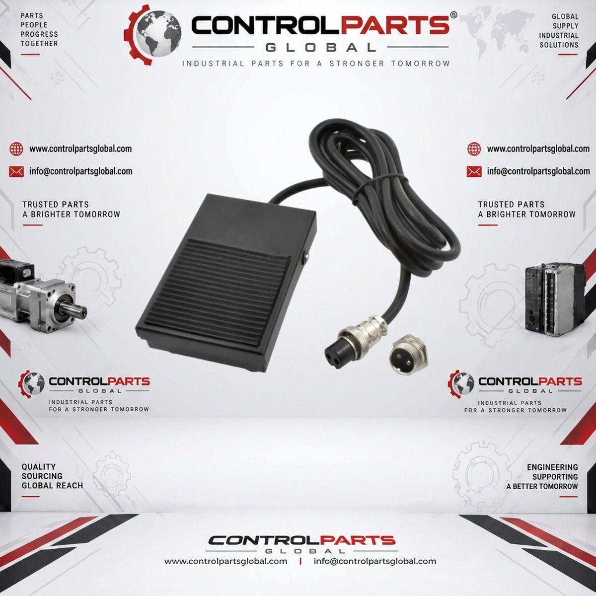 ControlParts Global TFS-1-2M-3POLE — FOOT SWITCH, Electrical Control