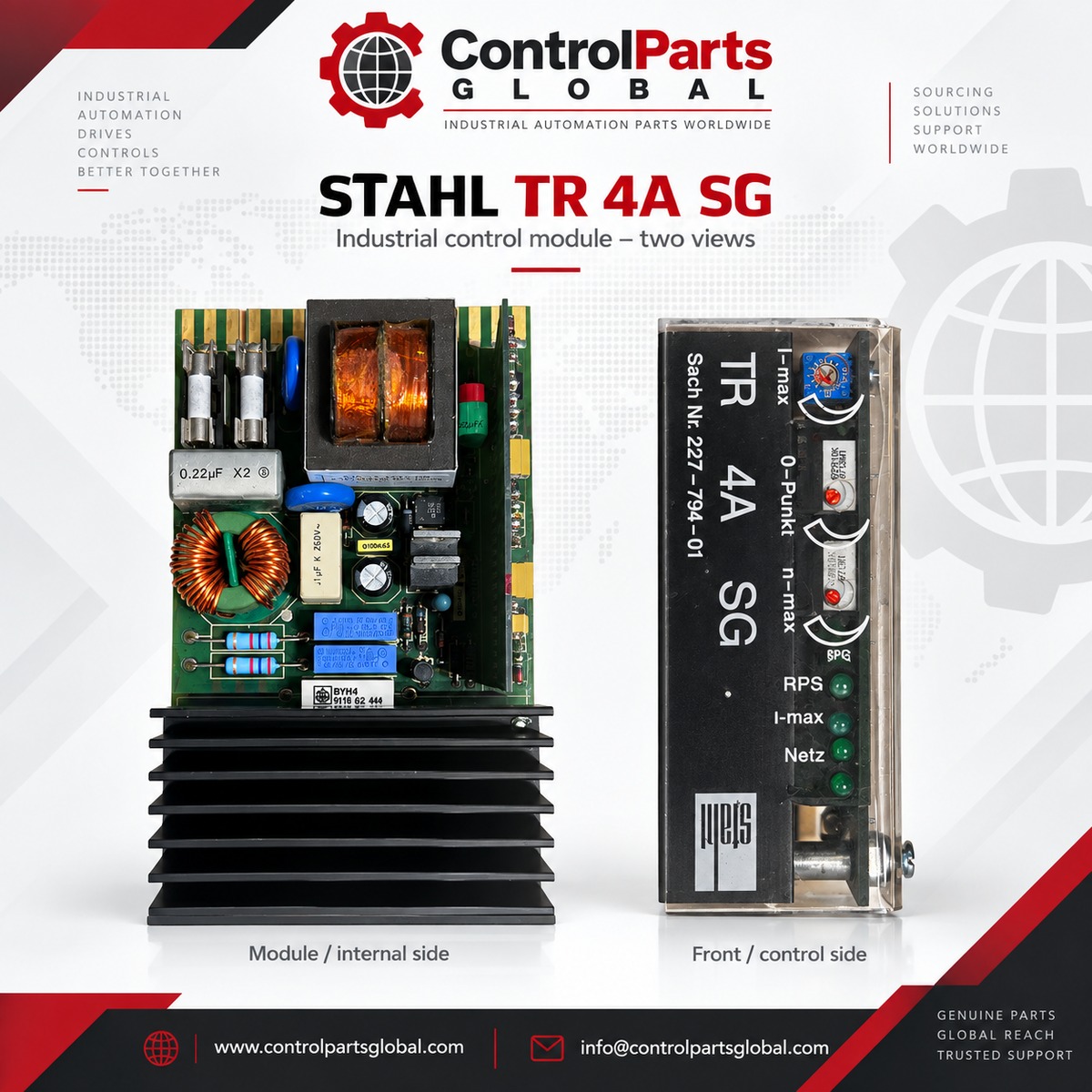 ControlParts Global STAHL — TR4A-SG 227-794-01, Machine Parts
