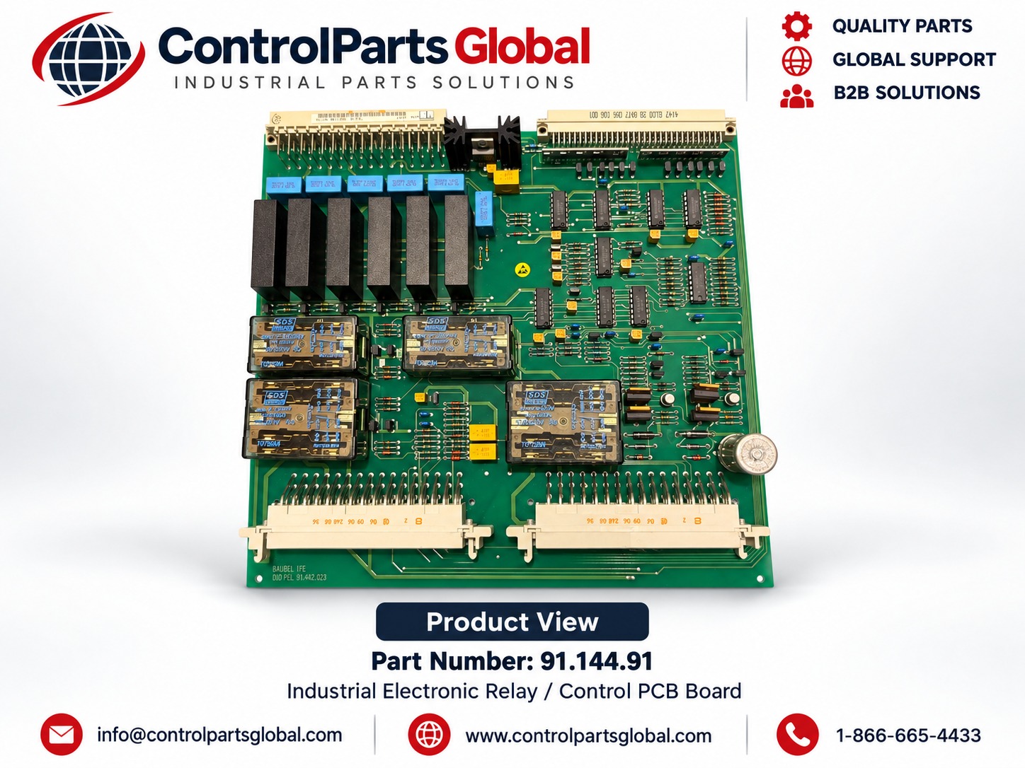 91.144.91 Industrial Electronic Relay / Control PCB Board