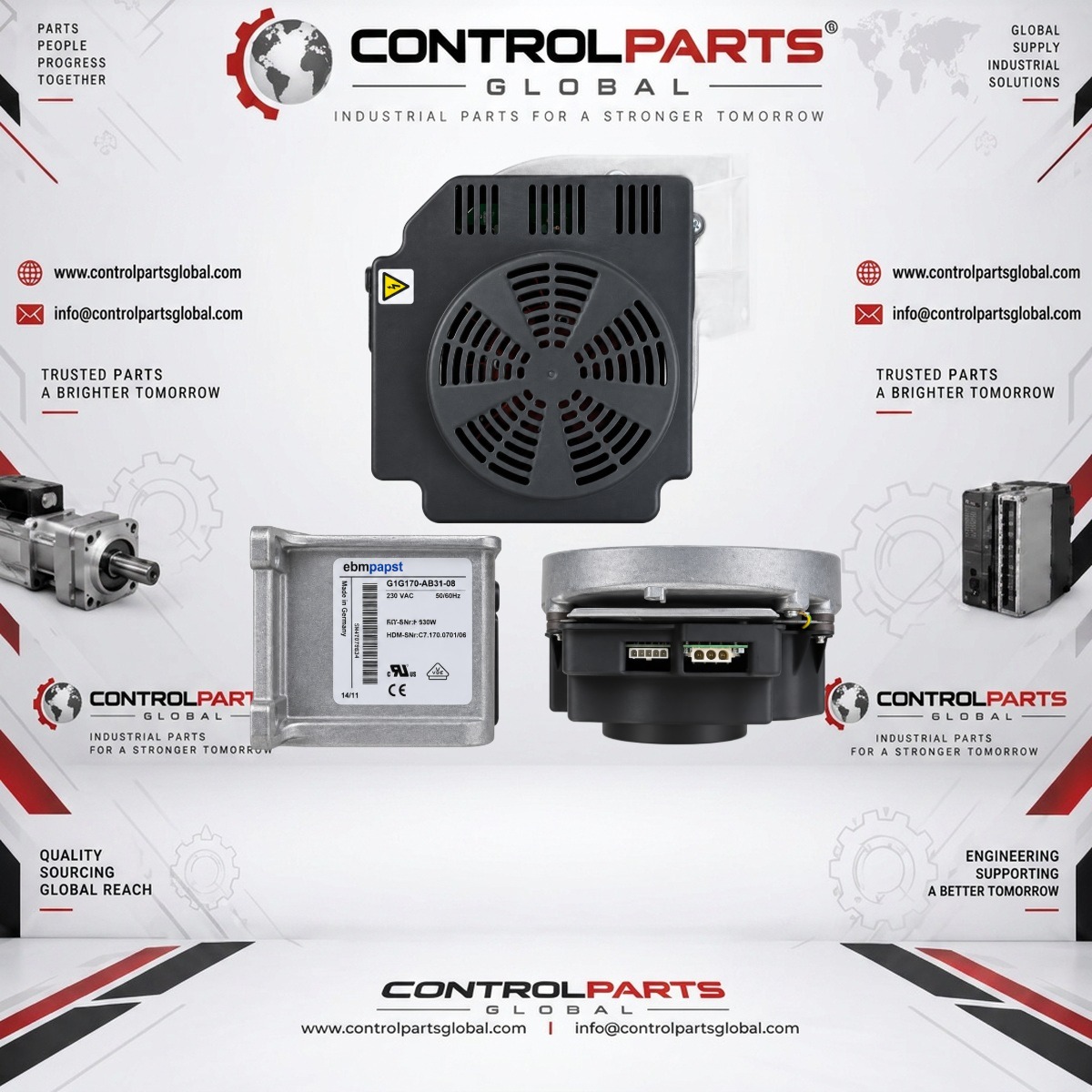 ebm-papst G1G170-AB31-08 Industrial Blower / Fan Assembly — G1G170-AB31-08