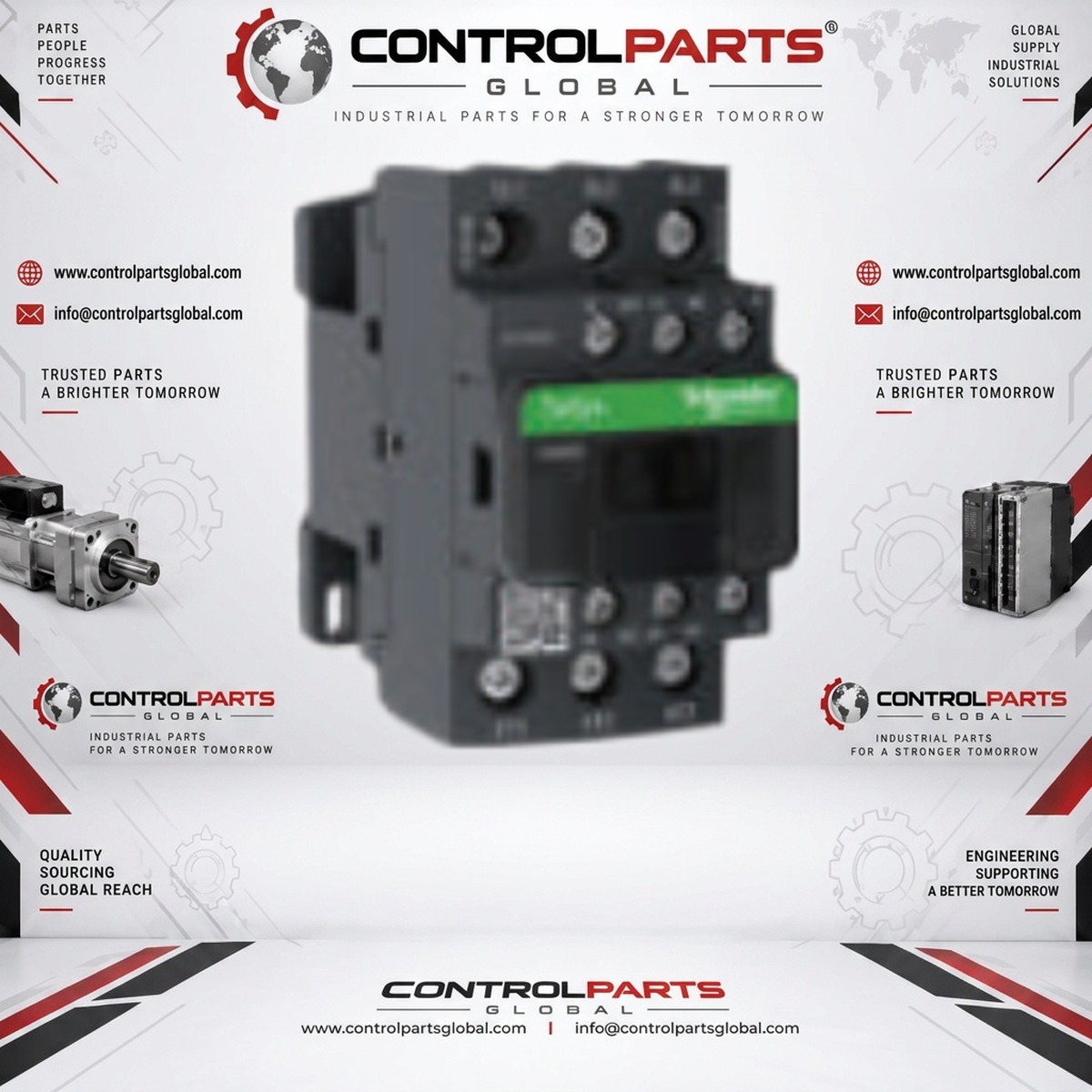 Schneider Electric LC1D38F7C — Contactor, TeSys Deca, 3P (3 NO), AC-3/AC-3e, 0 to 440V, 38A, 110VAC 50/60Hz coil, Screw terminal, Electrical Control