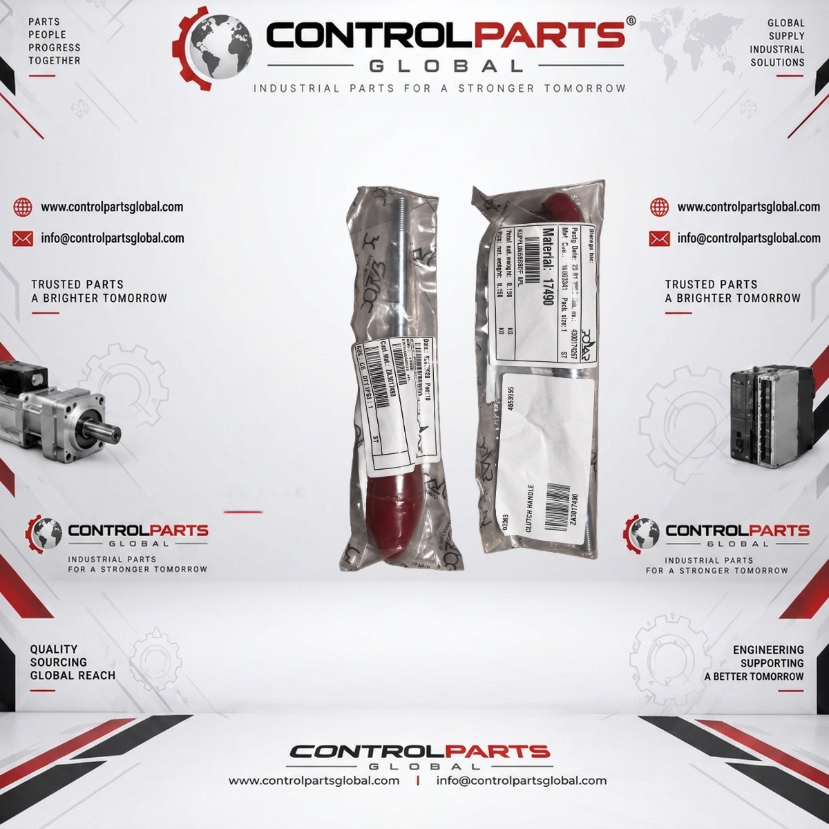 POLAR 17490 — POLAR Clutch Handle / Kupplungsgriff KPL., Machine Parts