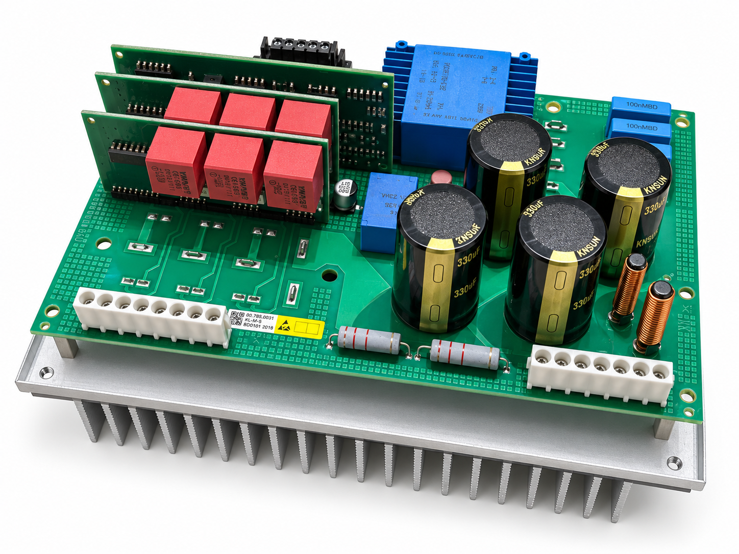 Heidelberg Power Board Assembly – Board / Heatsink / Complete Assembly — Complete Assembly